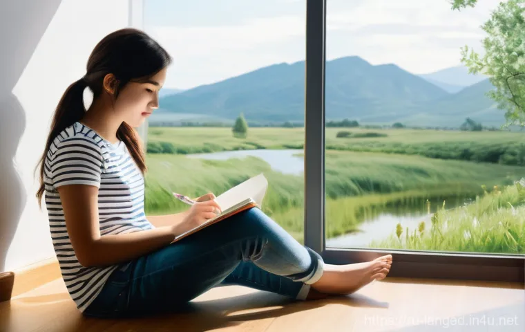 언어 교육에서의 쓰기 훈련법 - **Prompt 2: AI as a Language Learning Assistant**
    "A student in their early twenties, wearing a ...