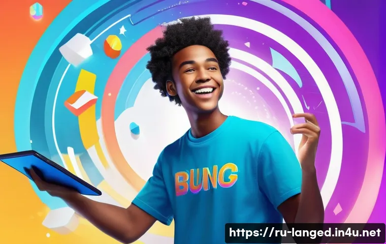 언어 교육학에서의 문법 교육 - A vibrant, dynamic illustration of a teenager or young adult, dressed in a comfortable t-shirt and j...